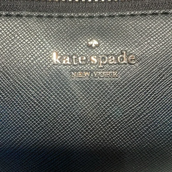 Kate Spade NWT Greta Court Flash Black Glitter & Saffiano Crossbody MSRP $279 - Picture 4 of 10